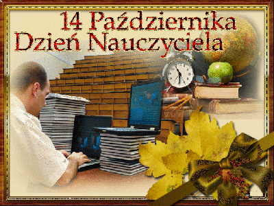Nauczyciel przypomina o swoim święcie